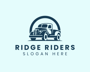 Retro Truck Garage logo design