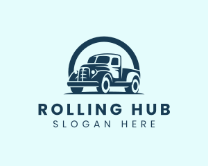 Retro Truck Garage logo design