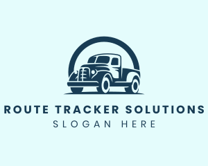 Retro Truck Garage logo design