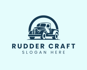 Retro Truck Garage logo design