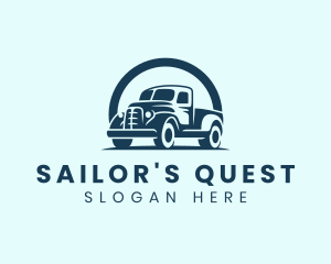 Retro Truck Garage logo design