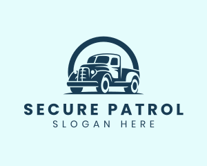 Retro Truck Garage logo design