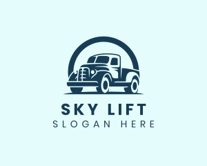 Retro Truck Garage logo design