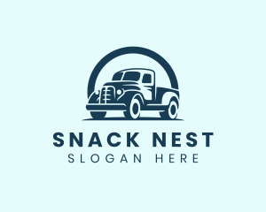 Retro Truck Garage logo design