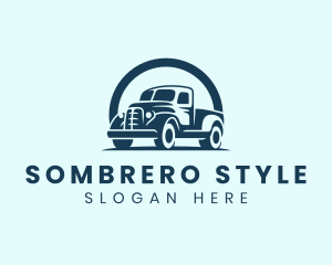 Retro Truck Garage logo design