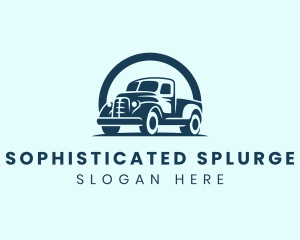 Retro Truck Garage logo design