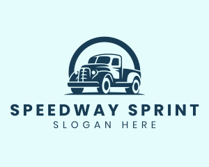 Retro Truck Garage logo design