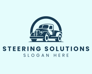 Retro Truck Garage logo design