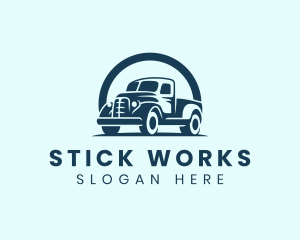 Retro Truck Garage logo design