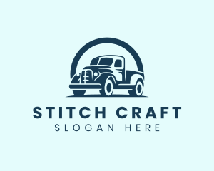 Retro Truck Garage logo design