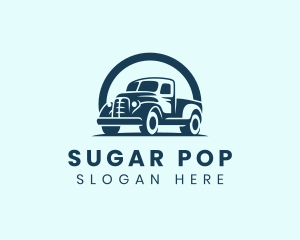 Retro Truck Garage logo design