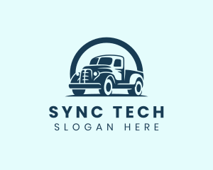 Retro Truck Garage logo design