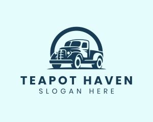 Retro Truck Garage logo design