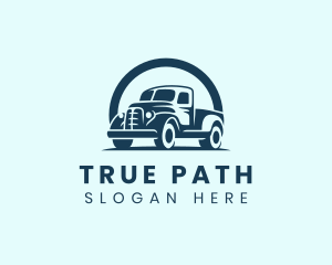 Retro Truck Garage logo design