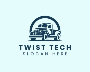 Retro Truck Garage logo design