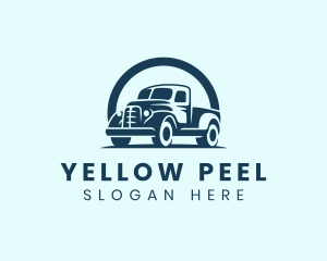 Retro Truck Garage logo design