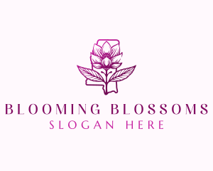 Mississippi Magnolia Bloom logo design