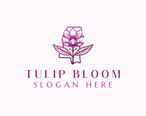 Mississippi Magnolia Bloom logo design