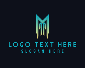 Digital Gaming Tech Letter M  logo