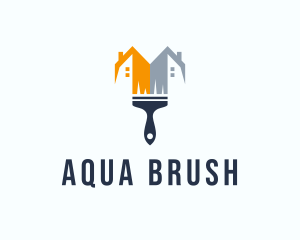 House Painting Paint Brush logo design