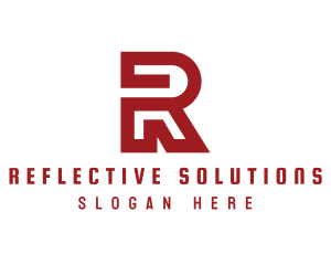 Industrial Tech Letter R logo design