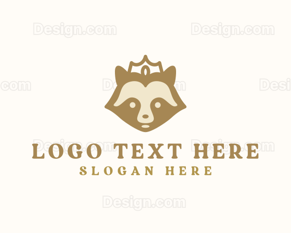 Royal Crown Raccoon Logo