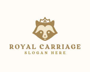 Royal Crown Raccoon logo design