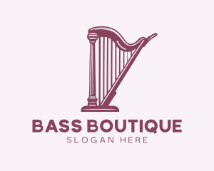 Musical Harp Instrument logo
