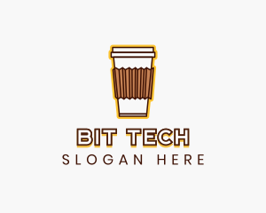 Cafe Coffee Cup logo design