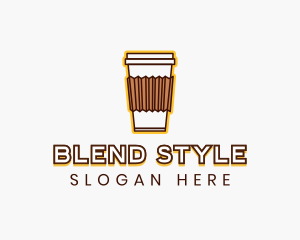 Cafe Coffee Cup logo design