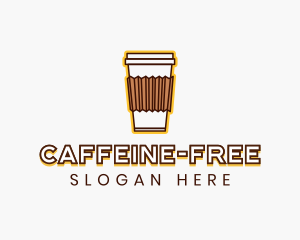 Cafe Coffee Cup logo design