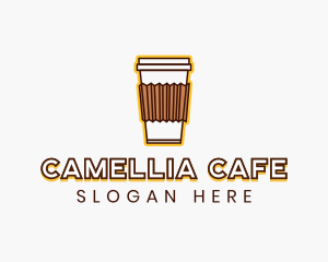 Cafe Coffee Cup logo design