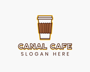 Cafe Coffee Cup logo design