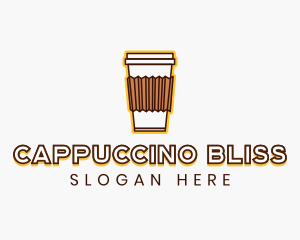 Cafe Coffee Cup logo design