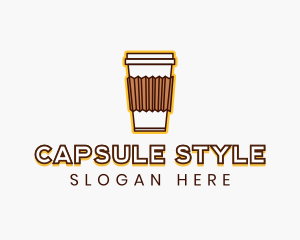 Cafe Coffee Cup logo design