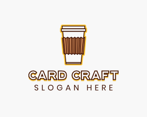 Cafe Coffee Cup logo design