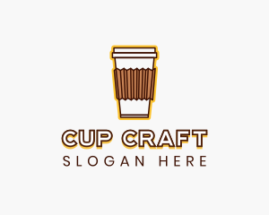 Cafe Coffee Cup logo design