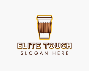 Cafe Coffee Cup logo design