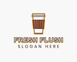 Cafe Coffee Cup logo design