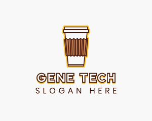 Cafe Coffee Cup logo design