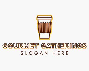 Cafe Coffee Cup logo design