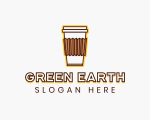 Cafe Coffee Cup logo design