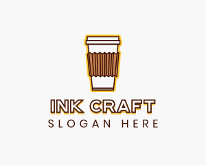 Cafe Coffee Cup logo design