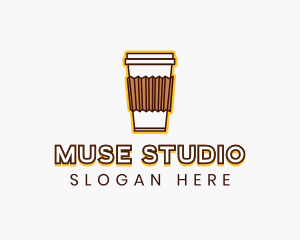 Cafe Coffee Cup logo design