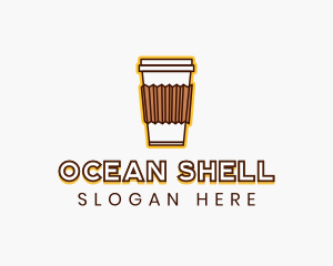 Cafe Coffee Cup logo design