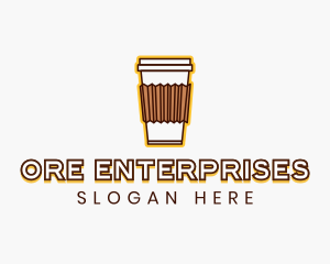 Cafe Coffee Cup logo design