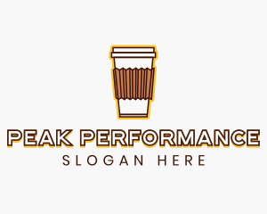 Cafe Coffee Cup logo design