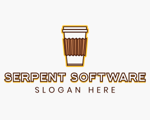 Cafe Coffee Cup logo design