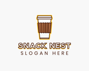 Cafe Coffee Cup logo design