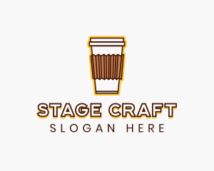 Cafe Coffee Cup logo design